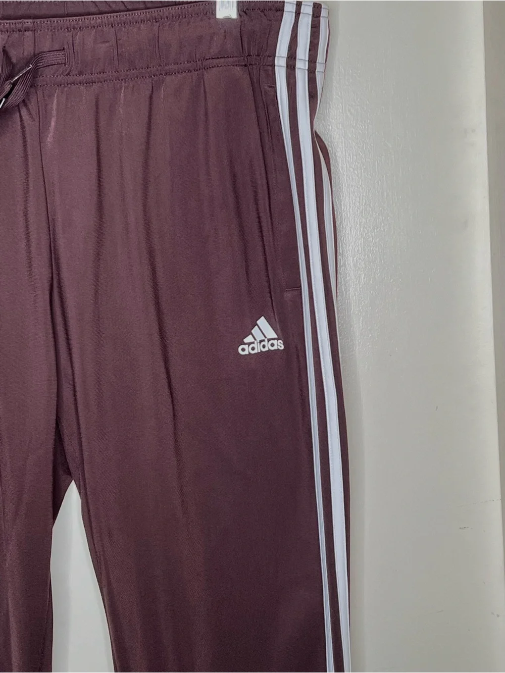 Adidas Brown 3 Strip Jogger, Women’s Large